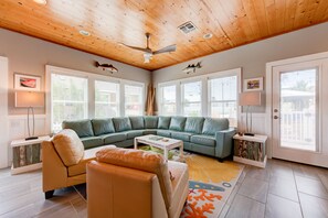 exterior - Large windows illuminate this spacious gathering area