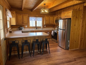 Renovated kitchen w/Brand New SS appliances - comes w/all needs to cook