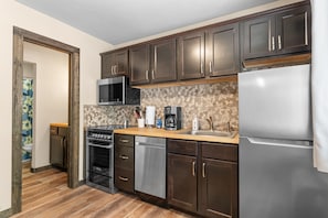 Fully stocked kitchen