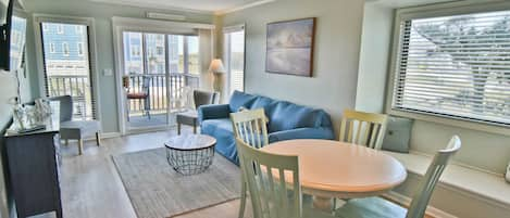 Living area over looking the pool. Condo is on the first floor for easy access.