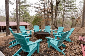Enjoy your time by the resort firepit 