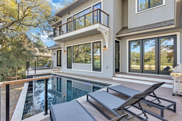 Relax by the private pool!