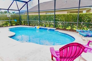 Direct access to the pool area from the lounge