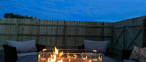 Fire Pit - Relax by the fire pit in the backyard after a long day!