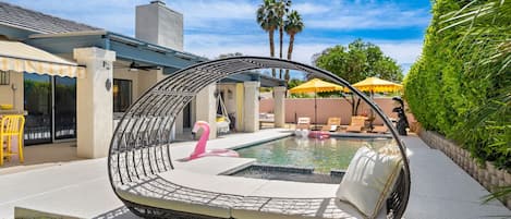 lounge by the pool
