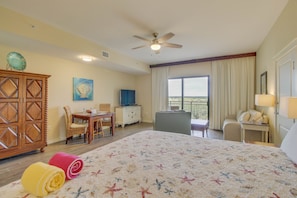 Spacious studio size room with everything you will need for a relaxing vacation!