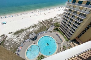 View from the large private balcony