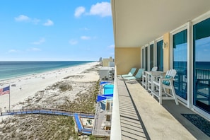 Gulf front balcony