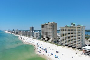 Beautiful white beach for miles!