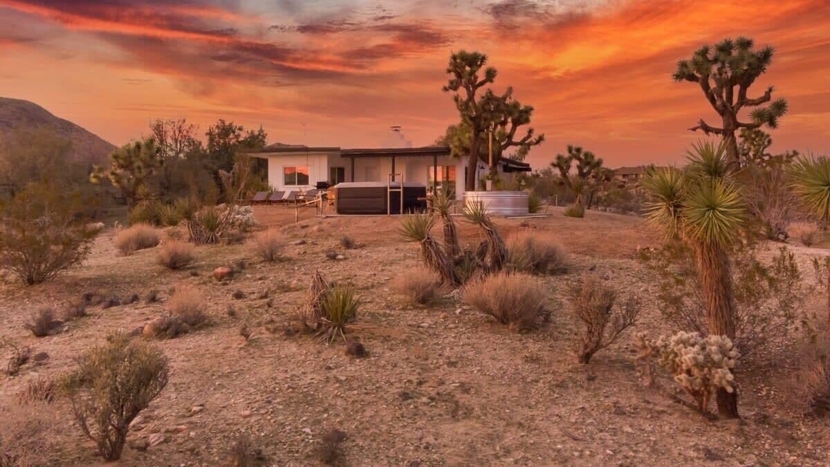 Kinetic House-Joshua Trees Sculptures w/ Hot Tub