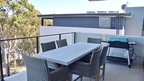 Outdoor dining.