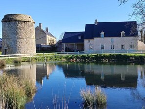 Vue depuis le fond du jardin