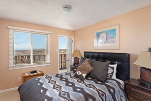 Bedroom 2 with 1 Queen Bed & Balcony Access