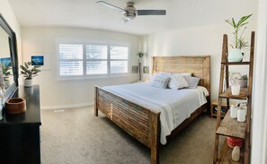 Master bedroom-king sized bed