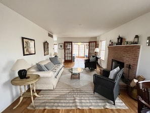 Looking from the living room into the bonus flex bedroom