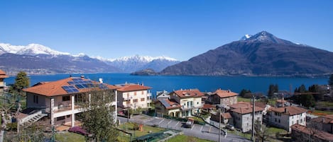 View of the town of Pianello del Lario and the residence