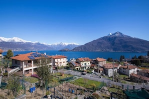 View of the town of Pianello del Lario and the residence