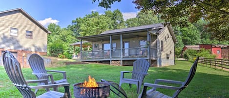 Morganton Vacation Rental | 1BR | 1BA | 1 Step to Enter | 750 Sq Ft