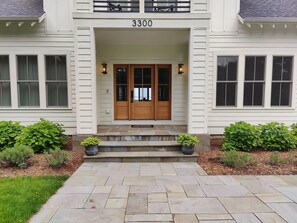 Bluestone Walkway Leading to Front Door