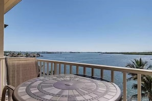 Stunning view of the Boca Ciega Bay from the balcony