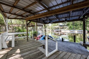 Tiered Dock Area - grab a seat and enjoy the views;  bring your fishing pole, canoe or kayak and enjoy the Black Creek!  (Jet Ski's/Pontoon NOT includ