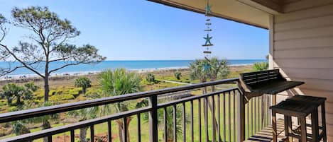 Gorgeous views of beach & ocean from the balcony!