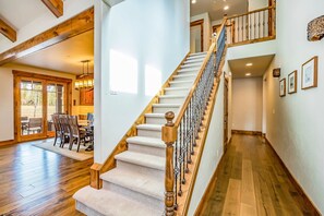 Stairway heading to the second floor