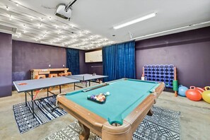 Feeling like some friendly competition? Try your hand at ping pong or pool! Don’t forget to make a friendly wager!