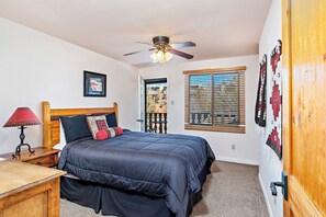 Bedroom 2 with 1 Queen Bed & Balcony Access