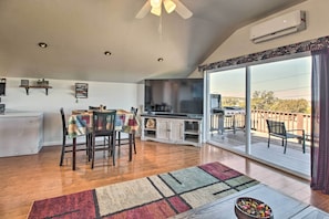 Living Room & Dining Area | Dishware & Flatware Provided