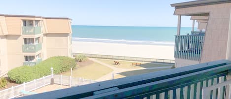 Beautiful ocean view from your private balcony.