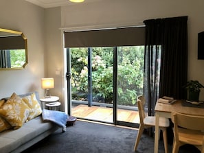 A lounge room with a view