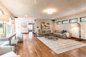 A different angle of the main floor living room.