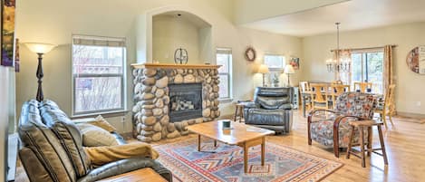Bend Vacation Rental | 4BR | 2.5BA | 3 Floors | Stairs Required | 2,200 Sq Ft