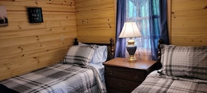 "FISHERMEN'S CABIN" has TWIN beds for comfort and convenience.