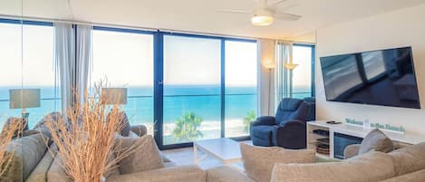 Living Room with Sleeper Sofa and Ocean Views