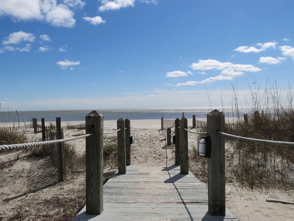 Private Boardwalk to Beach