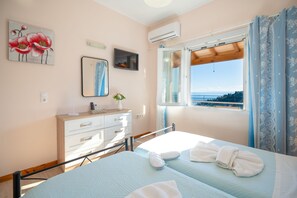 Dreamy bedroom with sea view
