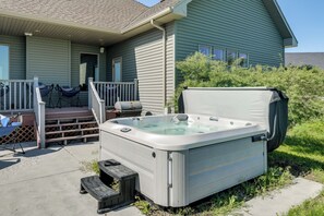 Patio & Deck | Private Hot Tub