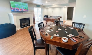 So much fun to be had at Double Down. Stay upstairs or out at the pool/hot tub/or lake or travel Downstairs and get ready to play! Up for a Game of Pool or Maybe Cards? Hit up your Wet Bar C