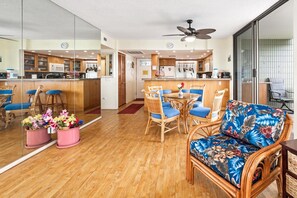 Dining area and open floor plan 