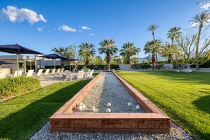 Bocce ball court.