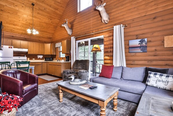 Open concept living/dining area