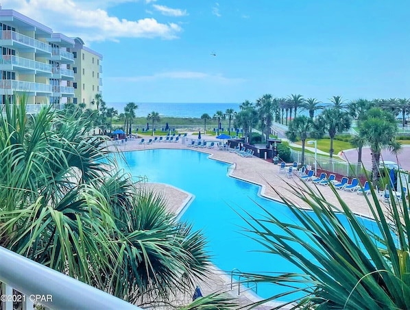 Ocean view from balcony