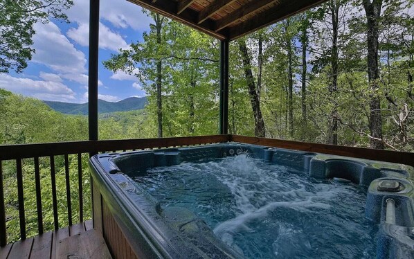 Mountain View from hot tub