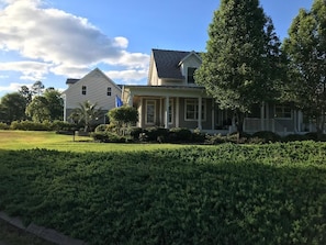 Apartment on left above garage.