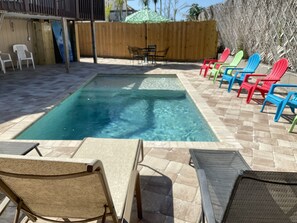 Heated Pool with Sun Ledge