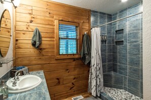 Master bathroom with shower
