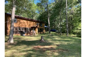 View of cabin from Goose Lake