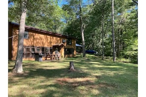 View of cabin from Goose Lake